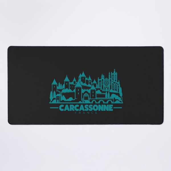 Item preview, Carcassonne France Line Art Landmark Poster designed and sold by CMYKStudio.