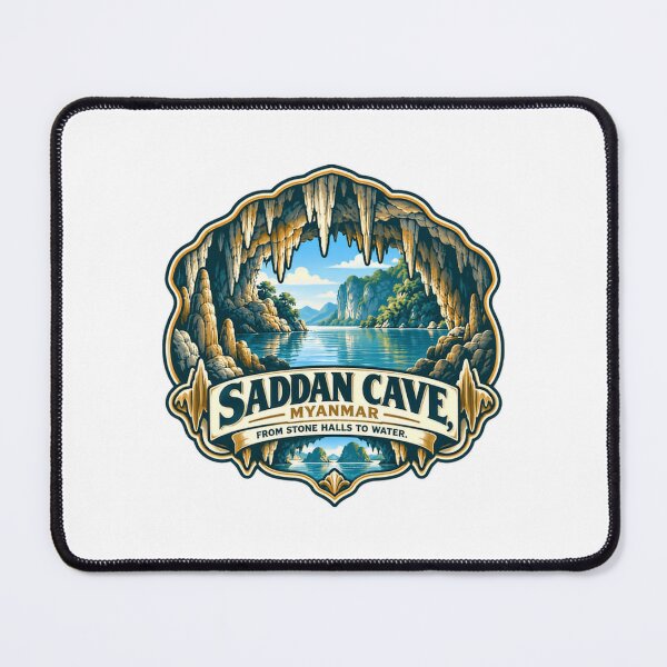 Item preview, Saddan Cave Myanmar From Stone Halls To Water Travel Destination Explorer designed and sold by SEEM-drawing.