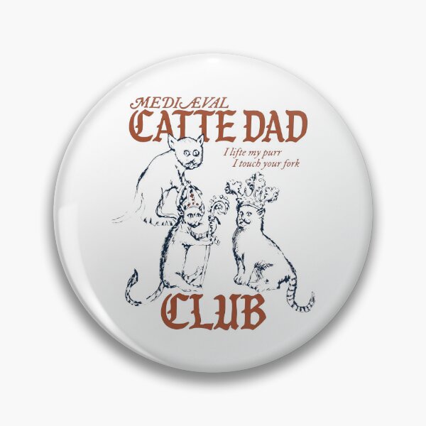 Artikelvorschau, Mittelalterlicher Katzen-Papa-Club - Ich hebe mein Schnurren, ich berühre deine Gabel entworfen und verkauft von thedoodlevault.