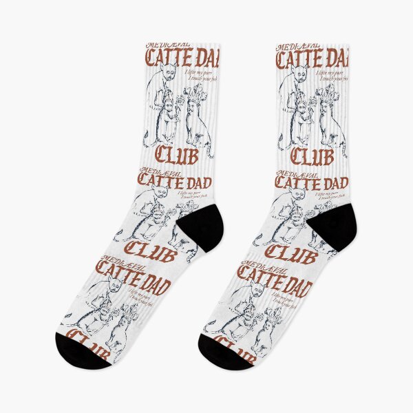Item preview, Mediaeval Catte Dad Club - I Lifte My Purr I Touch Your Fork designed and sold by thedoodlevault.
