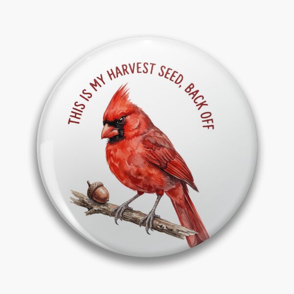 Item preview, Cardinal Guards His Harvest Seed designed and sold by Tiffany Roy.