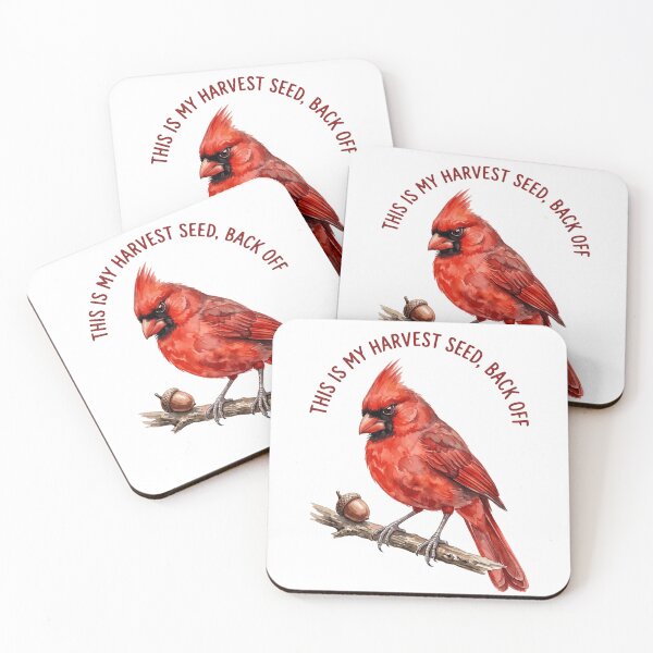 Item preview, Cardinal Guards His Harvest Seed designed and sold by Tiffany Roy.