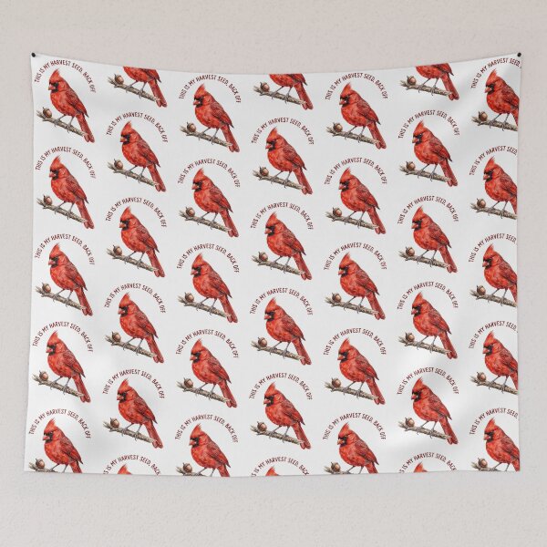 Item preview, Cardinal Guards His Harvest Seed designed and sold by Tiffany Roy.