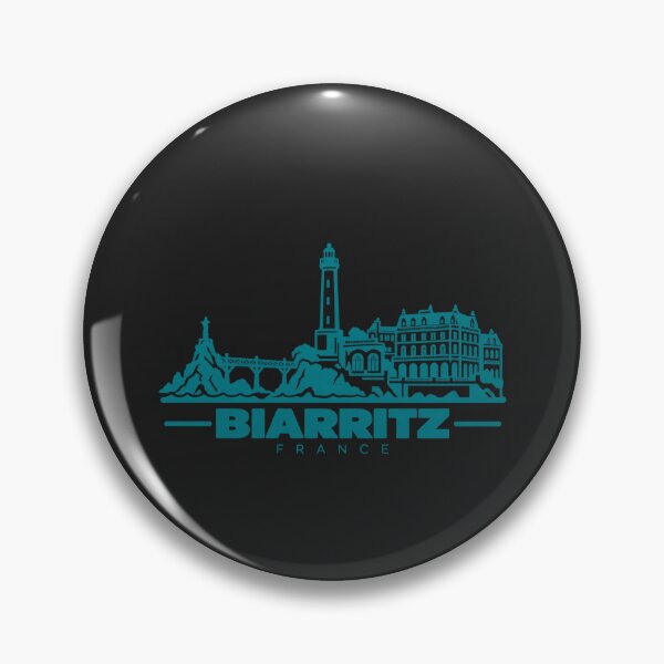 Item preview, Biarritz France Line Art Coastline Poster designed and sold by CMYKStudio.