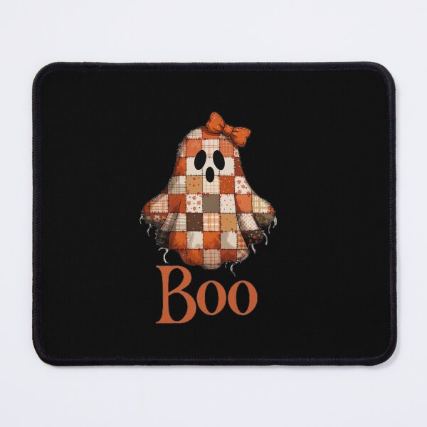 Item preview, boo halloween ghost face bow plaid patchwork designed and sold by DariaOltes.