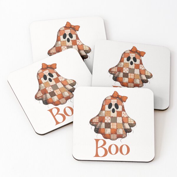 Item preview,  boo halloween ghost face bow plaid patchwork designed and sold by DariaOltes.