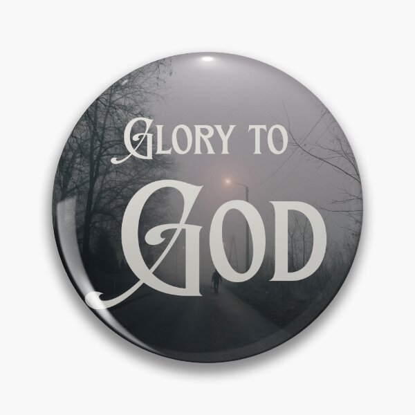 Item preview, Glory To God Moody Foggy Street Christian Photography designed and sold by LensDyn™.