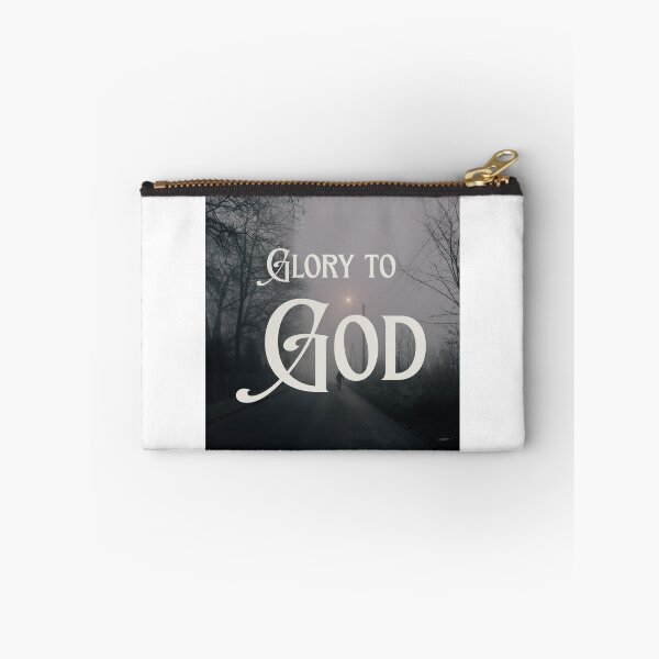 Item preview, Glory To God Moody Foggy Street Christian Photography designed and sold by LensDyn™.