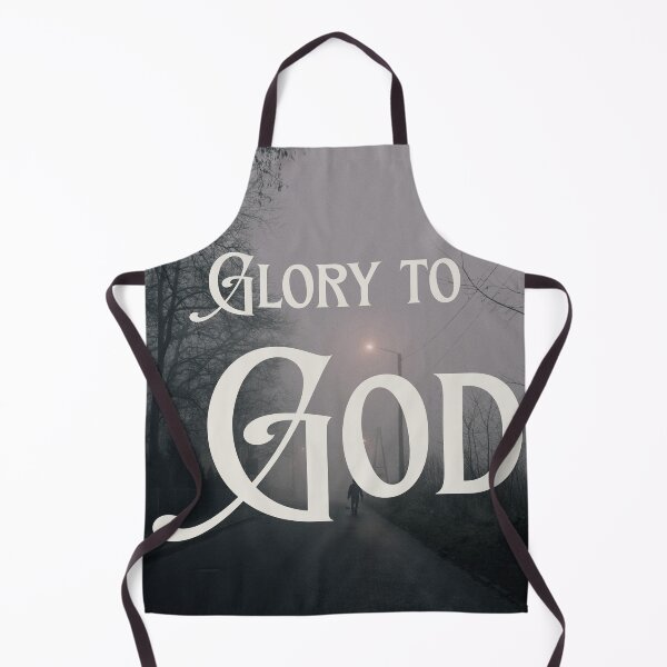 Item preview, Glory To God Moody Foggy Street Christian Photography designed and sold by LensDyn™.