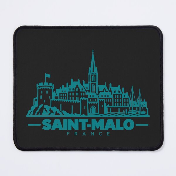 Item preview, Saint Malo France Line Art Coastline Poster designed and sold by CMYKStudio.