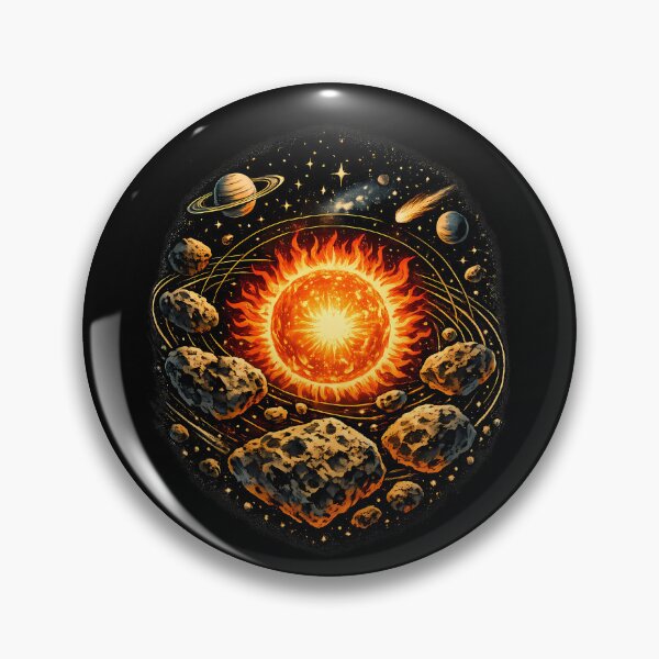 Item preview, Ancient asteroids orbiting the Sun designed and sold by Daily Quirk.