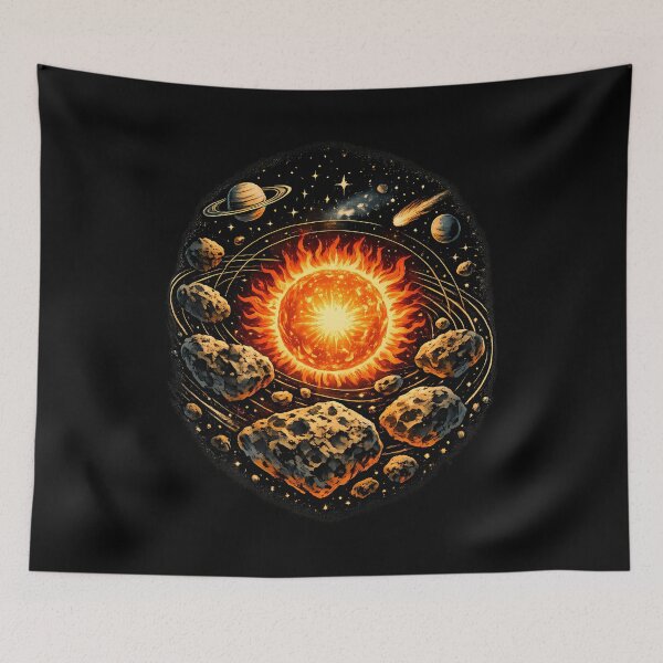 Item preview, Ancient asteroids orbiting the Sun designed and sold by Daily Quirk.
