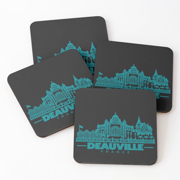 Item preview, Deauville France Line Art Coastline Poster designed and sold by CMYKStudio.