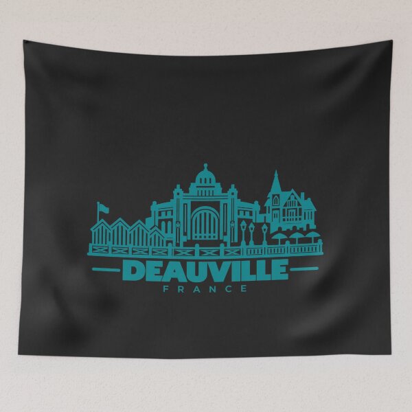 Item preview, Deauville France Line Art Coastline Poster designed and sold by CMYKStudio.