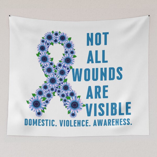 Item preview, Domestic Violence Awareness Typography Survivor Support Shirt designed and sold by Teetreasure2.