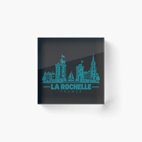 Item preview, La Rochelle France Line Art Coastline Poster designed and sold by CMYKStudio.