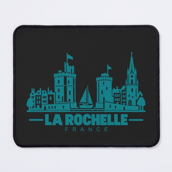 Item preview, La Rochelle France Line Art Coastline Poster designed and sold by CMYKStudio.