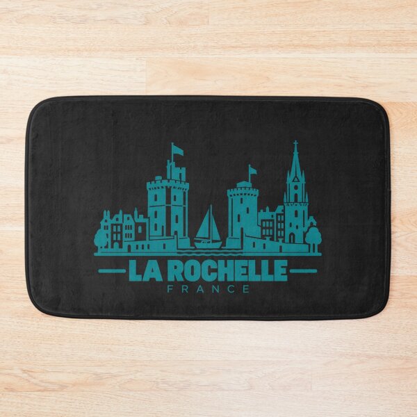 Item preview, La Rochelle France Line Art Coastline Poster designed and sold by CMYKStudio.