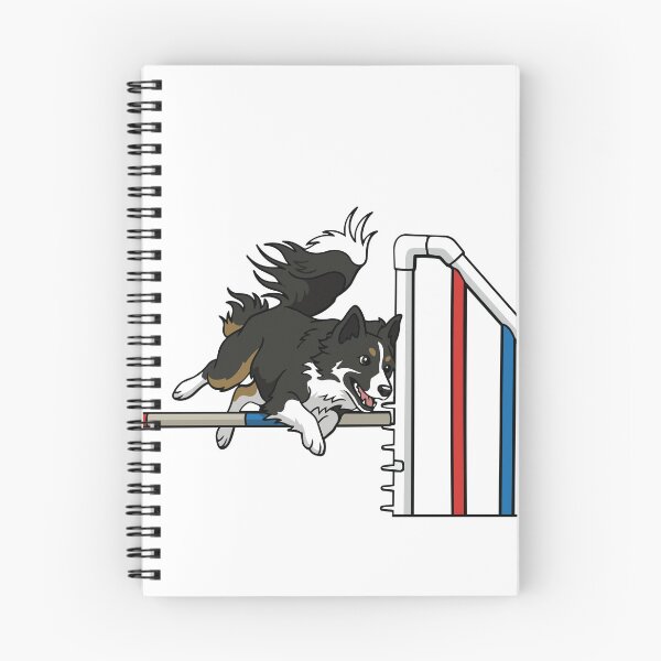 Item preview, Border Collie Agility Jump – Flying High Dog Sports Sticker designed and sold by Bluek9sDesign.