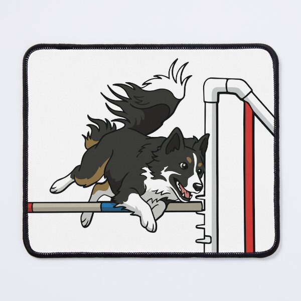 Item preview, Border Collie Agility Jump – Flying High Dog Sports Sticker designed and sold by Bluek9sDesign.