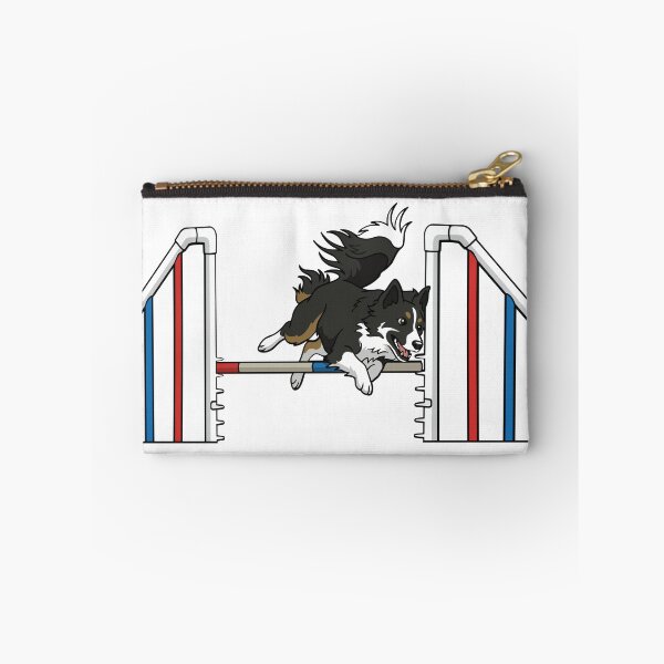 Item preview, Border Collie Agility Jump – Flying High Dog Sports Sticker designed and sold by Bluek9sDesign.