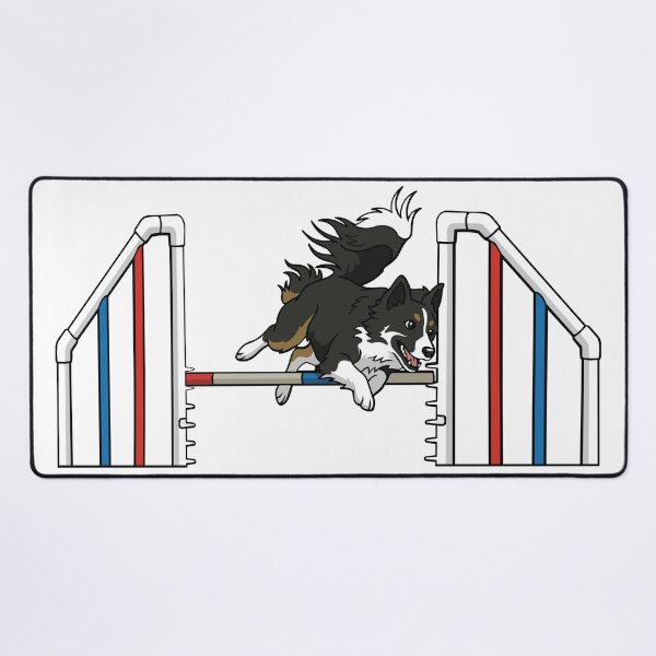 Item preview, Border Collie Agility Jump – Flying High Dog Sports Sticker designed and sold by Bluek9sDesign.
