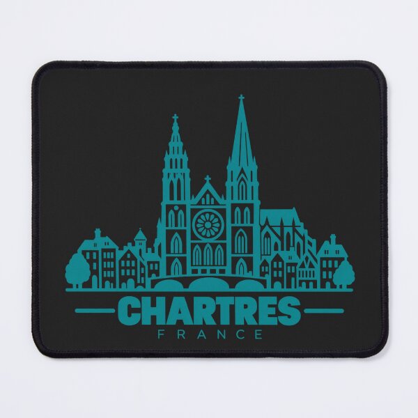 Item preview, Chartres France Line Art Landmark Poster designed and sold by CMYKStudio.