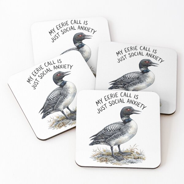 Item preview, Loon's Eerie Call Is Social Anxiety designed and sold by Tiffany Roy.