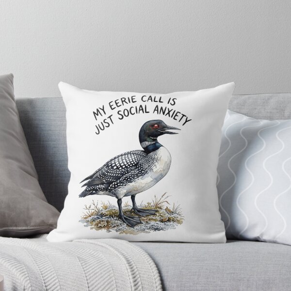 Item preview, Loon's Eerie Call Is Social Anxiety designed and sold by Tiffany Roy.