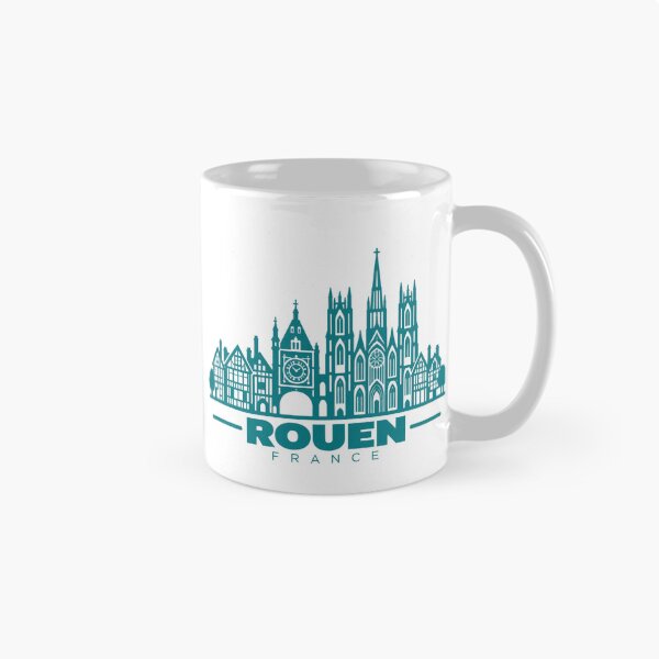 Item preview, Rouen France Line Art Landmark Poster designed and sold by CMYKStudio.