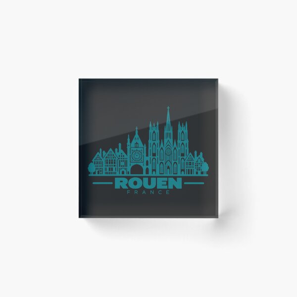 Item preview, Rouen France Line Art Landmark Poster designed and sold by CMYKStudio.