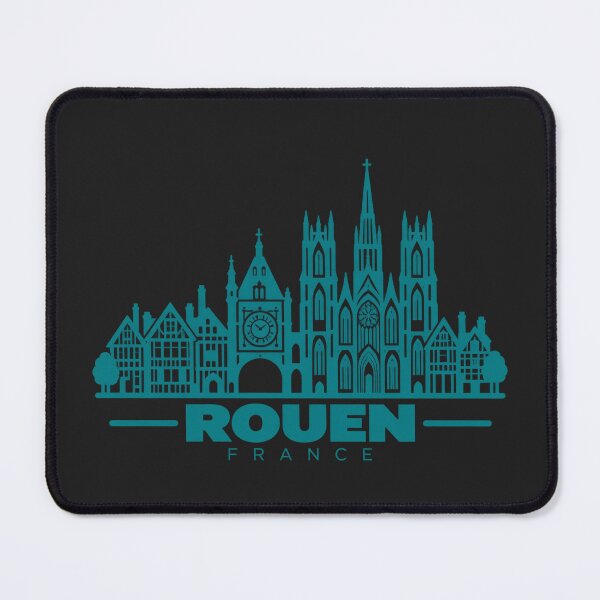 Item preview, Rouen France Line Art Landmark Poster designed and sold by CMYKStudio.