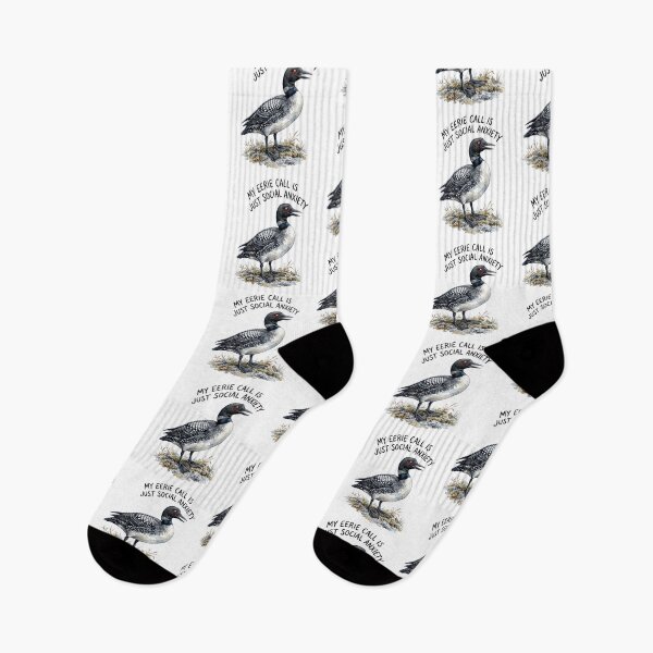 Item preview, Loon's Eerie Call Is Social Anxiety designed and sold by Tiffany Roy.