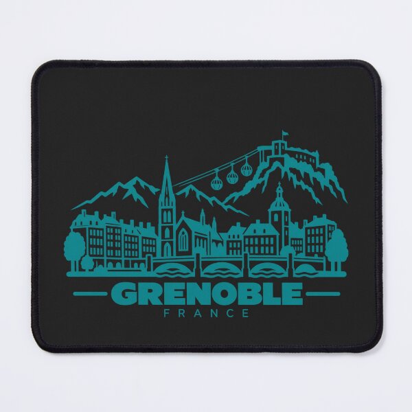Item preview, Grenoble France Line Art Skyline Poster designed and sold by CMYKStudio.