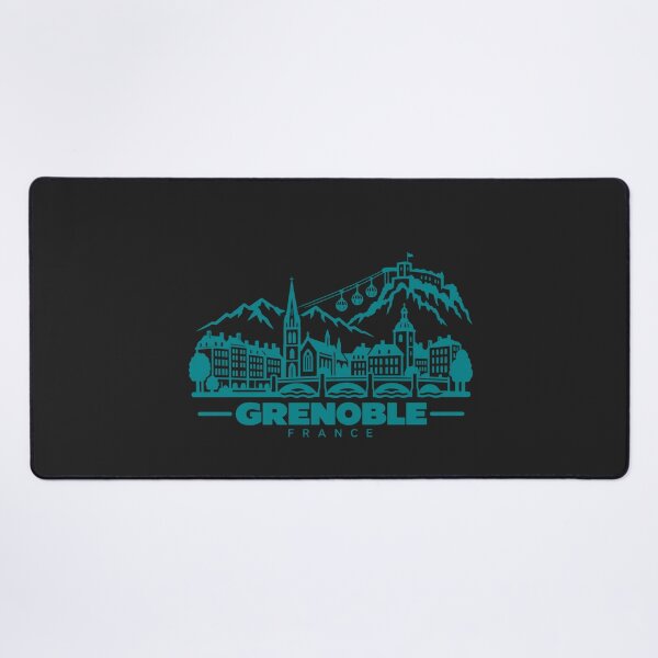 Item preview, Grenoble France Line Art Skyline Poster designed and sold by CMYKStudio.
