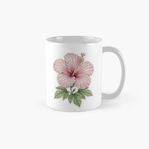 Item preview, Pink Hibiscus Flower Sticker | Fine Line Botanical Tattoo | Hibiscus Illustration designed and sold by FineLineBotanical .
