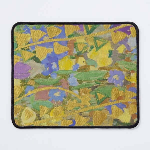 Item preview, Gold & Floral Oil Painting Pattern | Klimt Style Abstract Garden Art designed and sold by GabbasGallery.