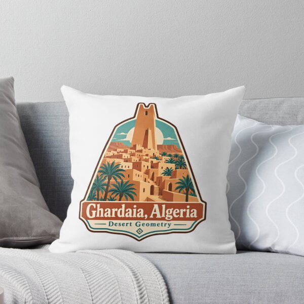Item preview, Ghardaia, Algeria Desert Geometry Travel Souvenir Landmark designed and sold by Simsimah26Parks.