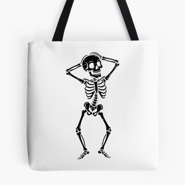 Item preview, Full Body Skeleton Outline Wearing Headphones designed and sold by AFernandesDSG.
