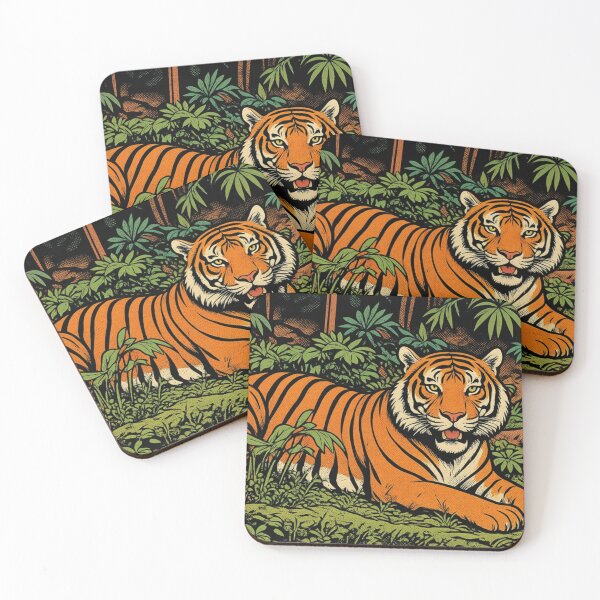 Item preview, Majestic Tiger in the Wild Jungle designed and sold by BlueBerry45.