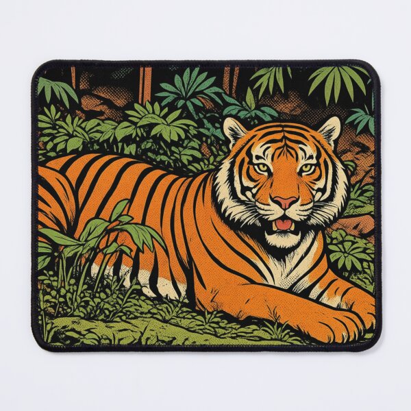 Item preview, Majestic Tiger in the Wild Jungle designed and sold by BlueBerry45.