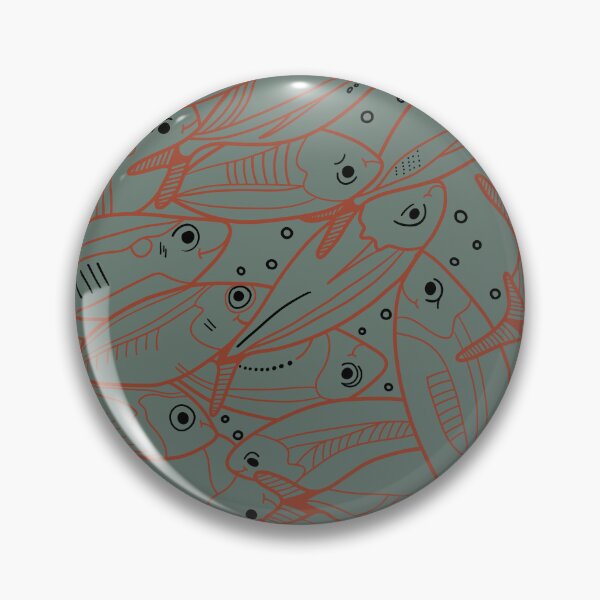 Item preview, Fresh Catch Orange and Green designed and sold by Colorful Oddities.