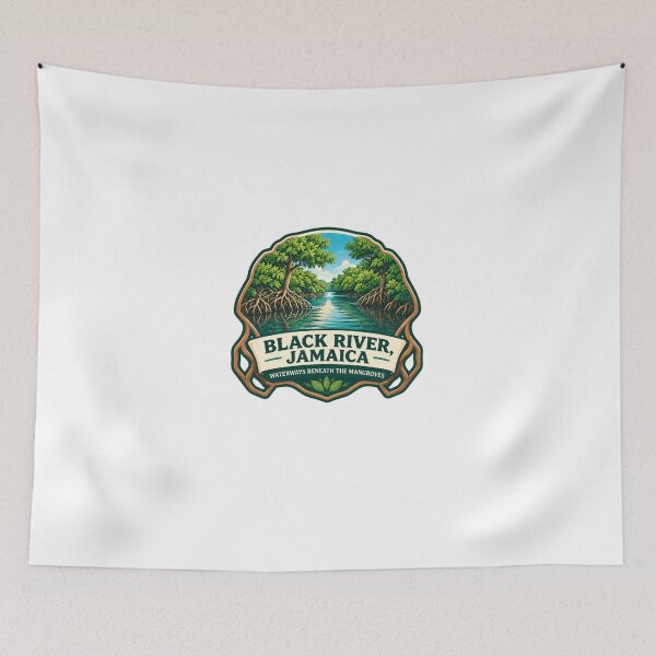 Item preview, Black River, Jamaica Waterways Beneath The Mangroves Nature Lover Vacation designed and sold by Star3NowForMe.