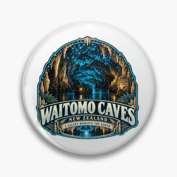 Item preview, Cuevas de Waitomo, Nueva Zelanda. Viajes turísticos para ver luciérnagas. designed and sold by Simsimah26Parks.