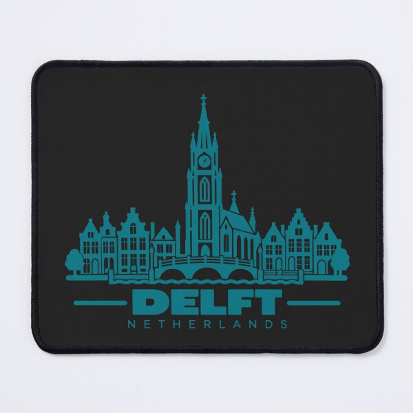 Item preview, Delft Netherlands Line Art Landmark Poster designed and sold by CMYKStudio.