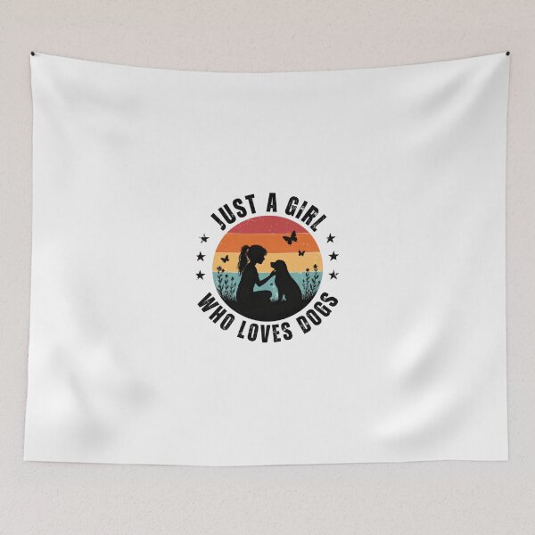 Item preview, Just A Girl Who Loves Dogs Dog Lover Pet Owner designed and sold by JonesFlora2025.