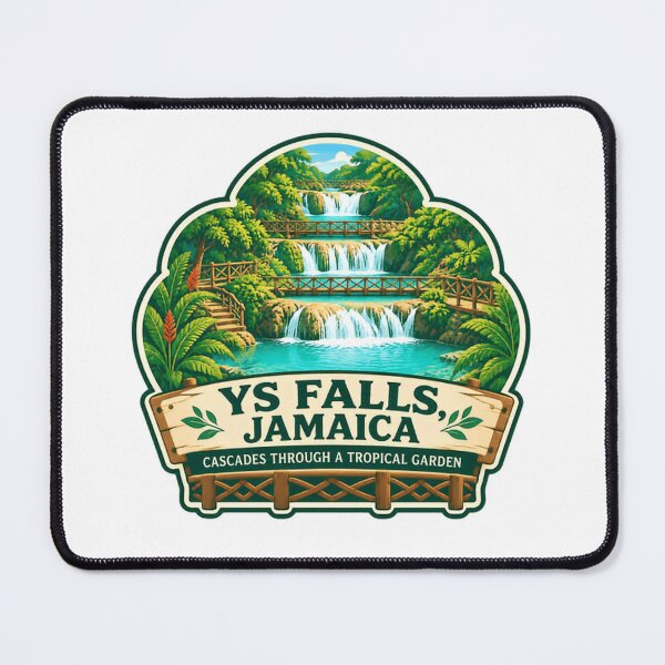Item preview, Ys Falls, Jamaica Cascades Tropical Garden Travel Souvenir designed and sold by Star3NowForMe.
