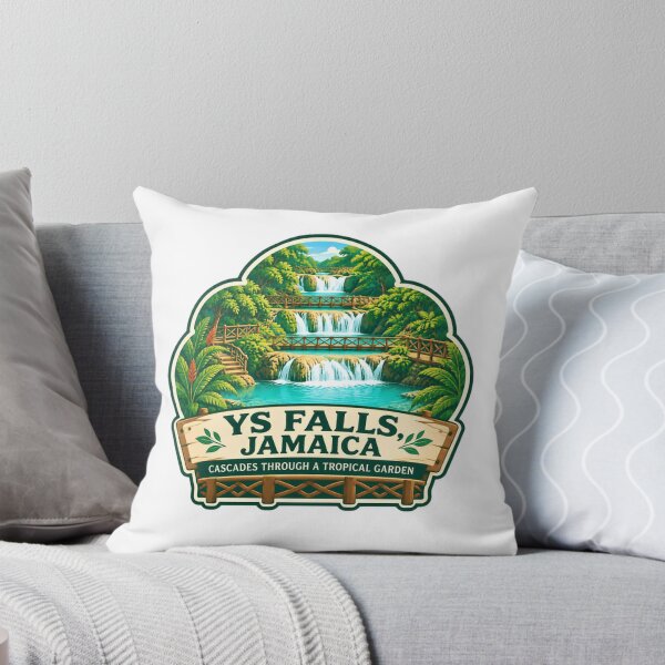 Item preview, Ys Falls, Jamaica Cascades Tropical Garden Travel Souvenir designed and sold by Star3NowForMe.
