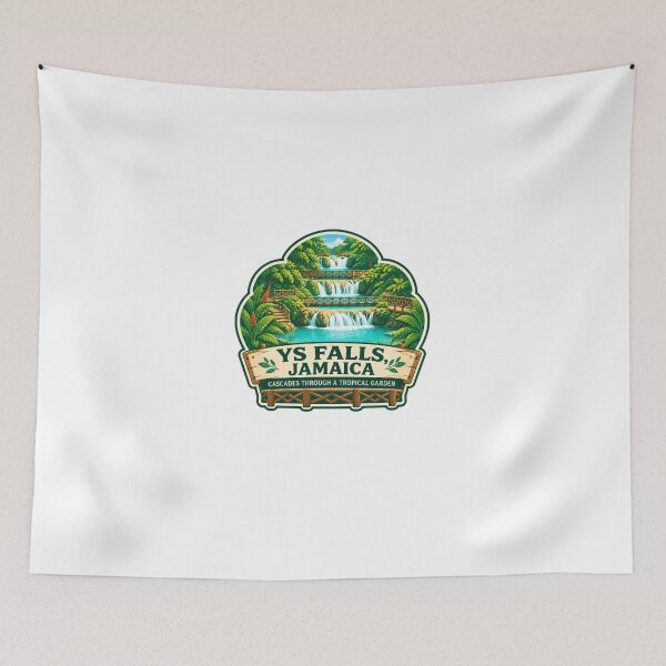 Item preview, Ys Falls, Jamaica Cascades Tropical Garden Travel Souvenir designed and sold by Star3NowForMe.