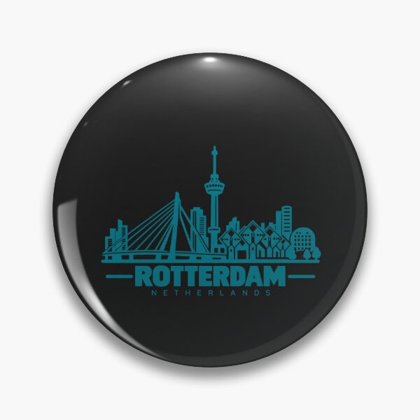 Artikelvorschau, Rotterdam, Niederlande – Skyline-Poster (Linienkunst) entworfen und verkauft von CMYKStudio.